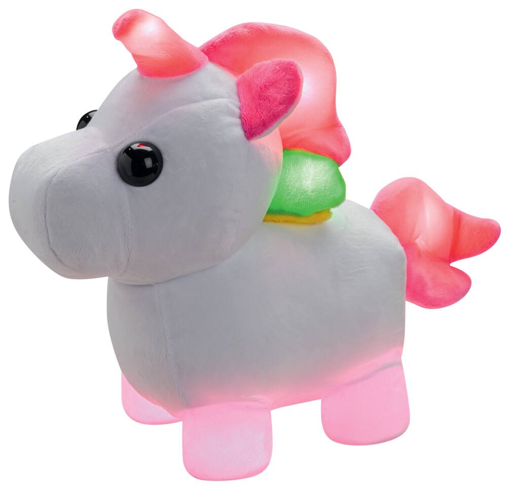 Peluche lumineuse Adopt Me! Neon Unicorn 30 cm, Commandez facilement en  ligne
