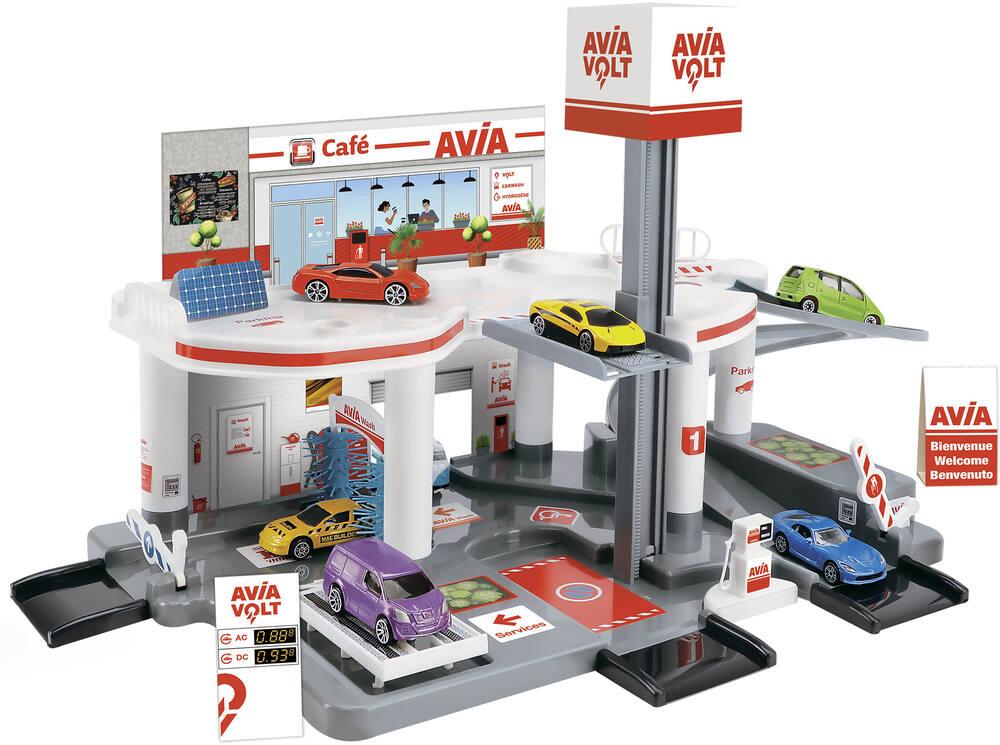 VERTBAUDET Garage 3 Niveaux avec looping en Bois FSC® Rouge TU