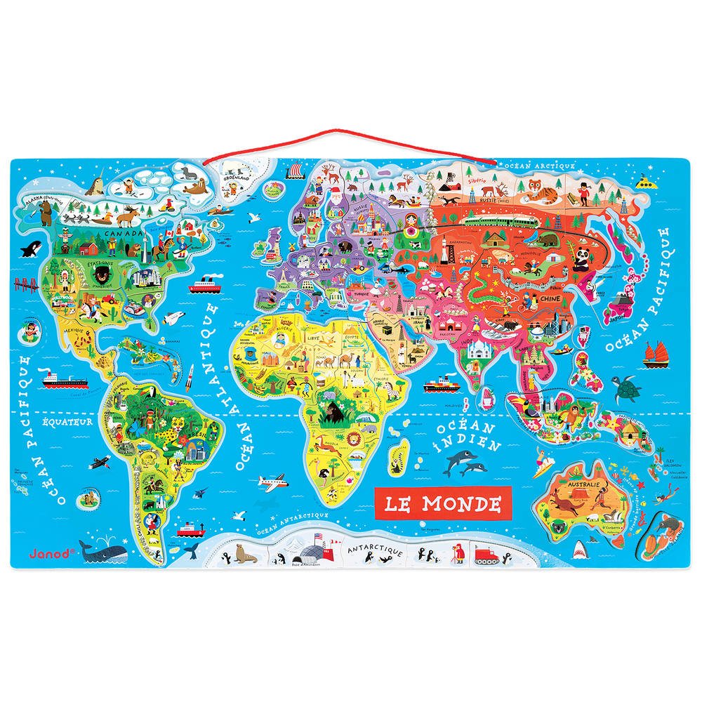 carte du monde janod