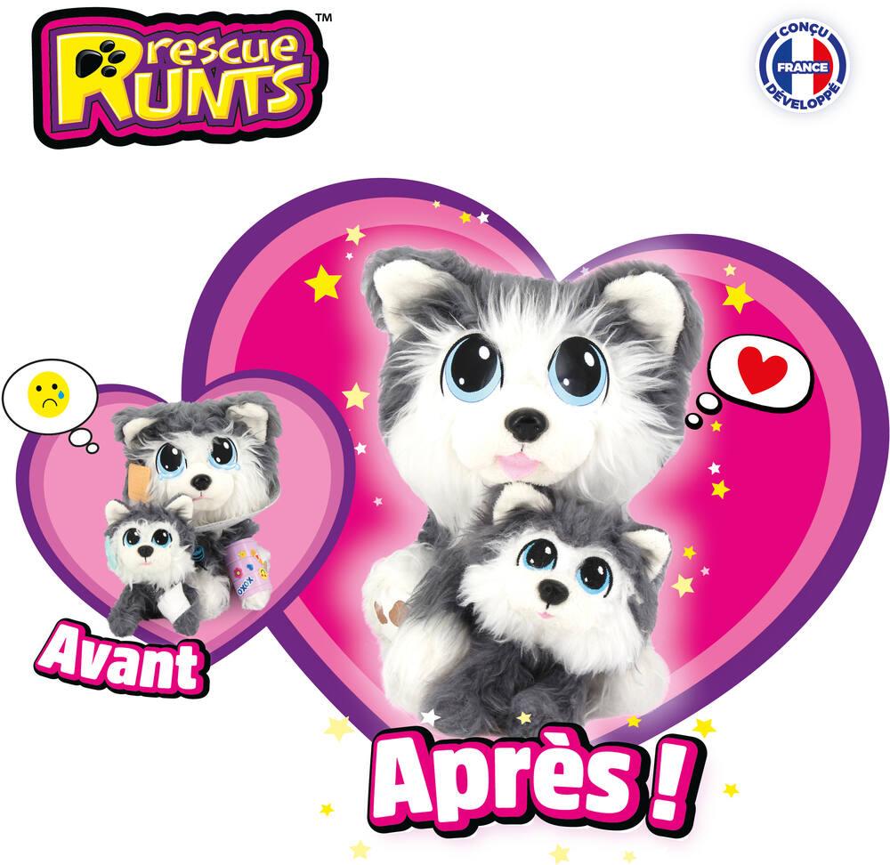 Peluche rescue runts husky store