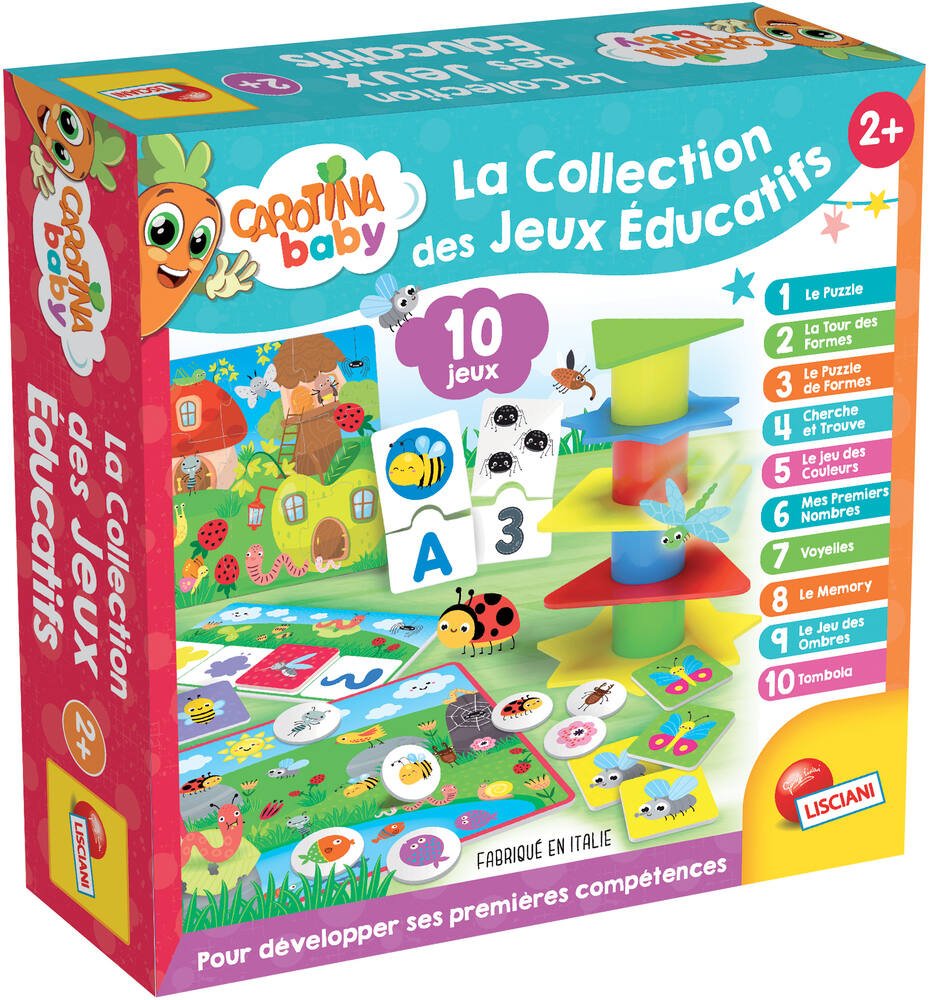 Carotina baby coffret 10 jeux educatifs, jeux educatifs