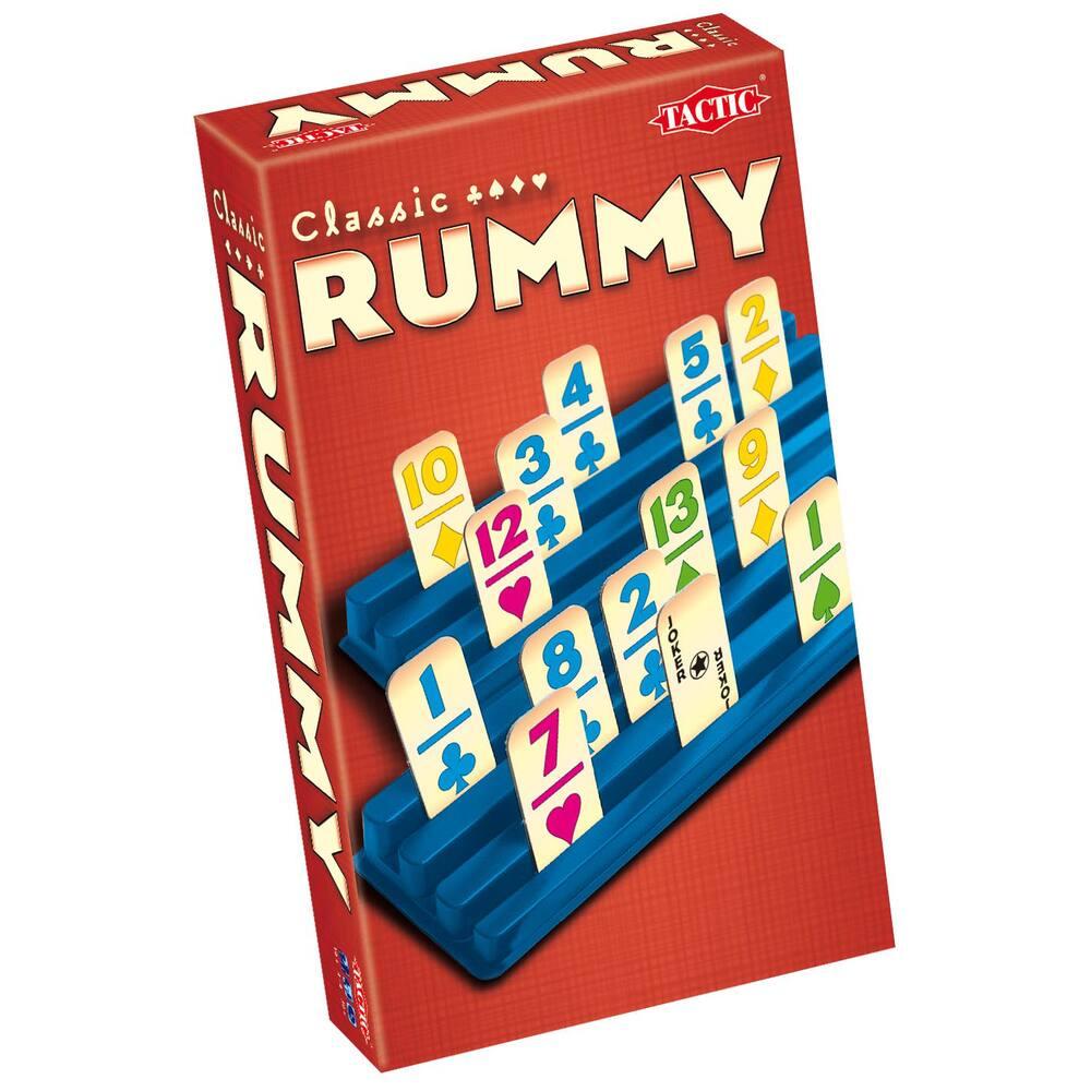 Rummi Junior Version Voyage - Jeu De Société Éducatif 4 Ans+ - 40 Tuiles Chiffrées 1 à 10 - 4 Couleurs - Jeu De Stratégie Et Chance