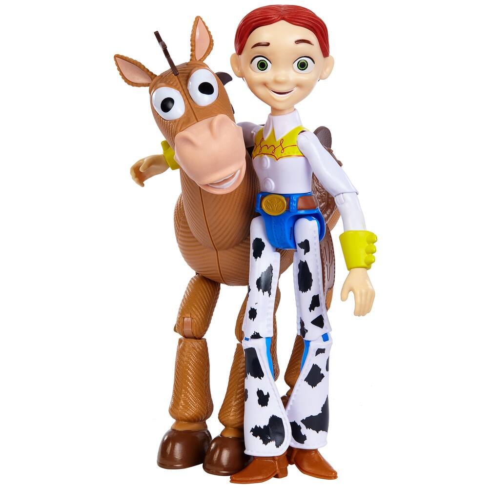 jouet pour enfant Disney Pixar Toy Story Coffret 2 figurines articulées Jessie et Pile-Poil pour rejouer les scènes du film GJH82 