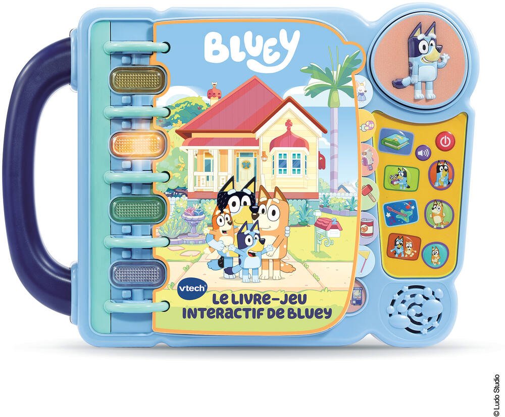 Bluey - mon livre-jeu interactif, jeux educatifs