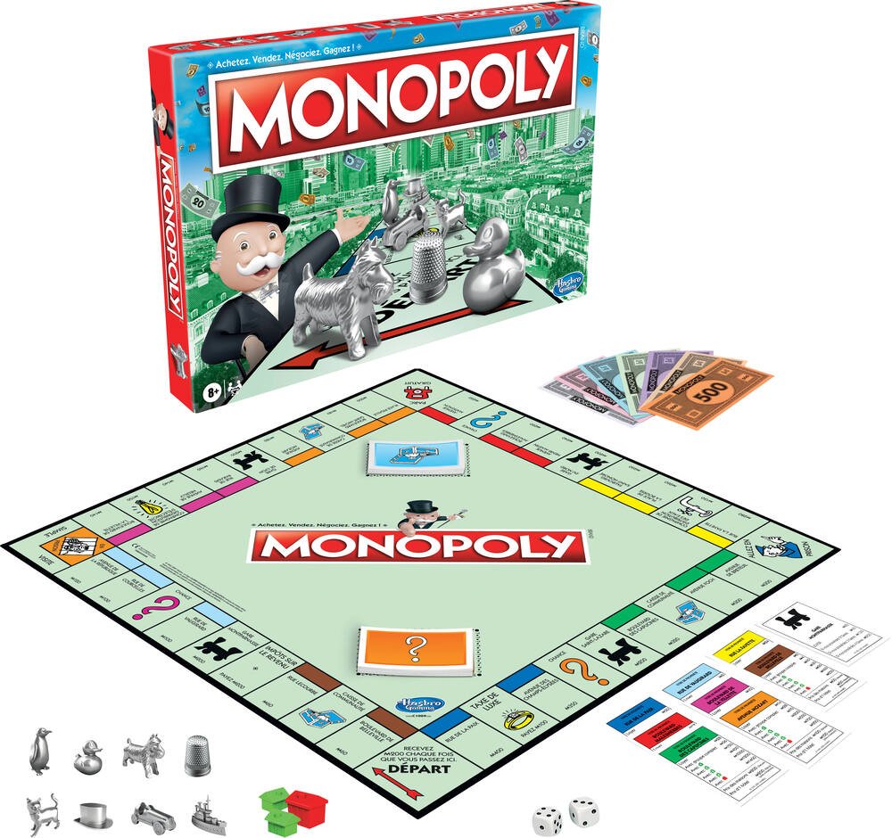 Monopoly classique, jeux de societe