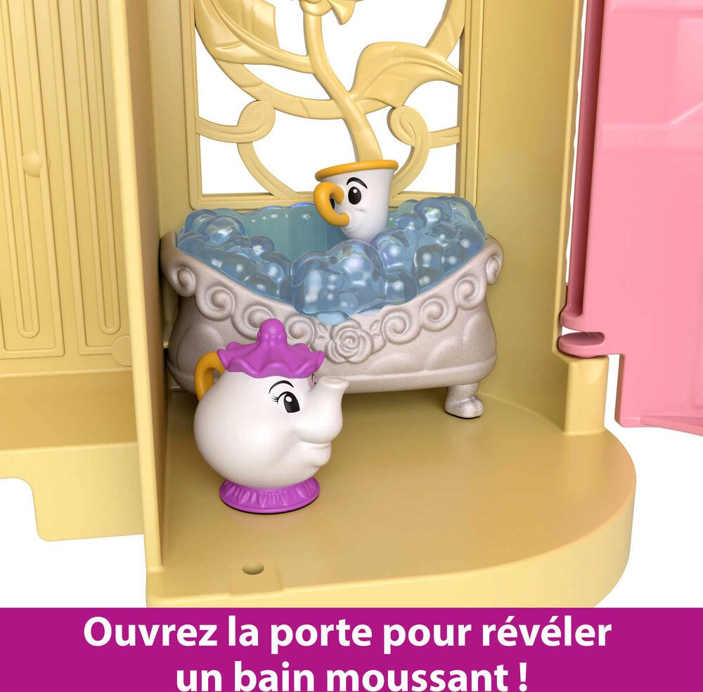 Univers Polly Pocket - Le château magique de La Belle et la Bête - Disney -  sans figurine