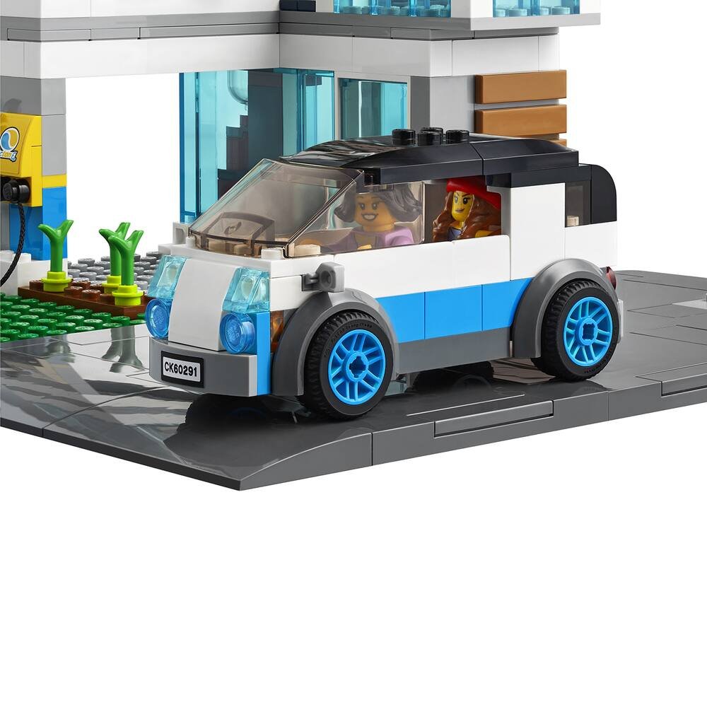 LEGO 60291 City la Maison Familiale avec Plaques Route, 4 Minifigures,  Jouet Filles et Garçons +5 Ans, Multicolore : : Jouets
