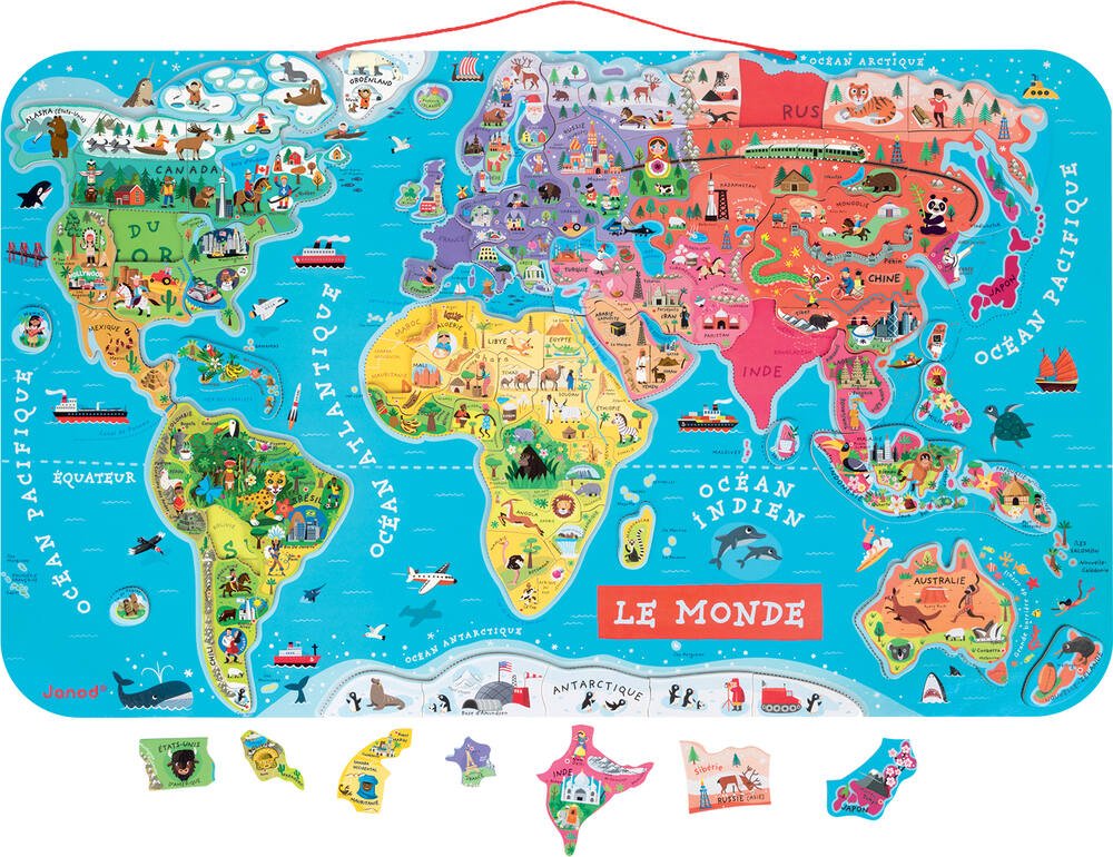 Carte du monde enfant