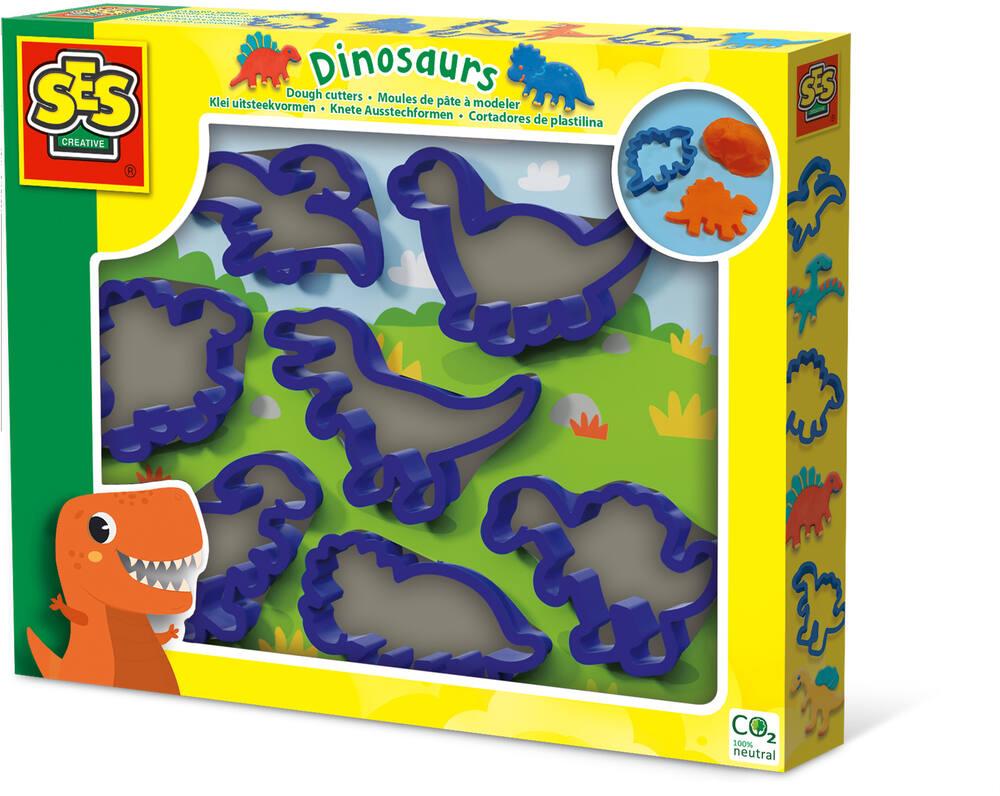 TAVADA Set Pâte à Modeler Dinosaures – Valise Roulettes – Outils Plasticine – Dès 3 Ans – Cadeau Créatif