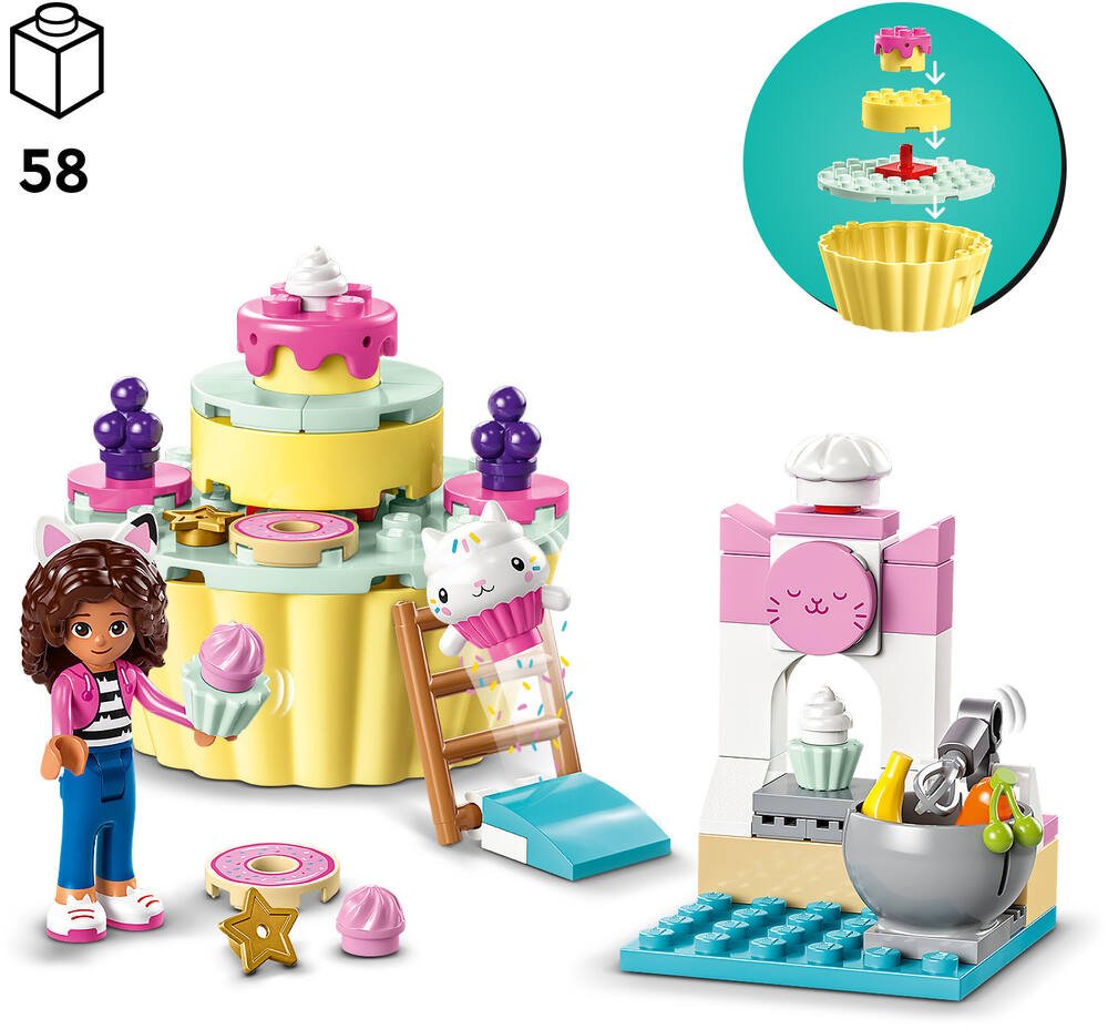Lego®gabby et la maison magique 10785 - la cusine fantastique de p'tichou, jeux de constructions & maquettes