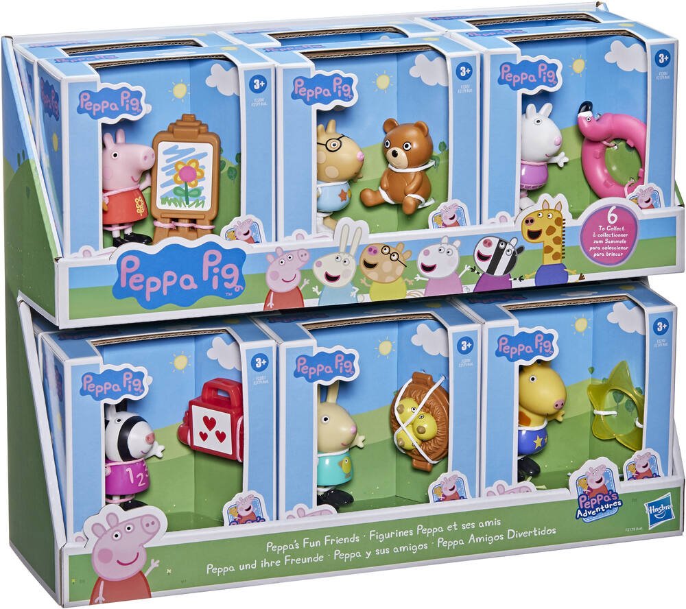 Le club des amis de Peppa Pig avec 2 figurines Hasbro : King Jouet,  Figurines Hasbro - Jeux d'imitation & Mondes imaginaires