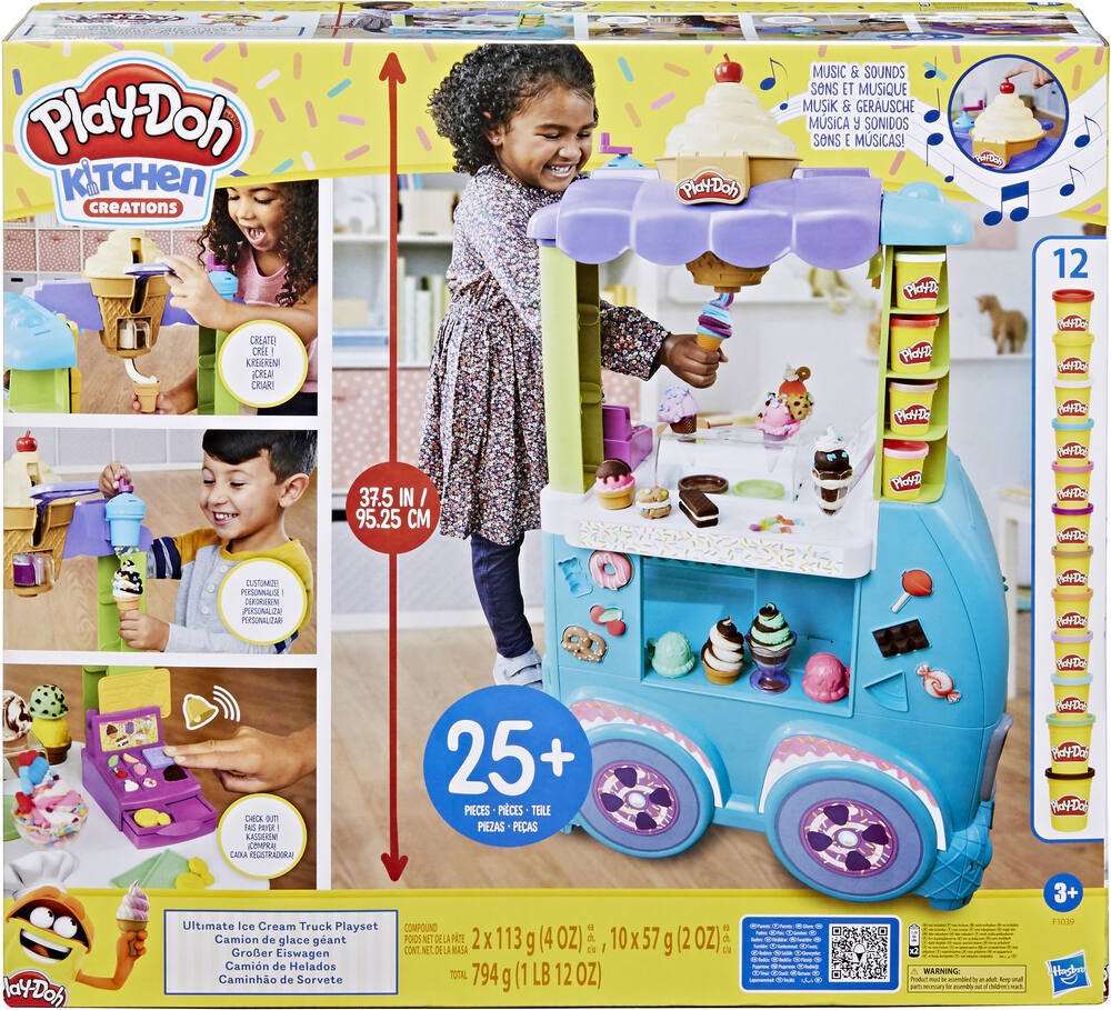 Play doh kitchen creations - camion de glace geant