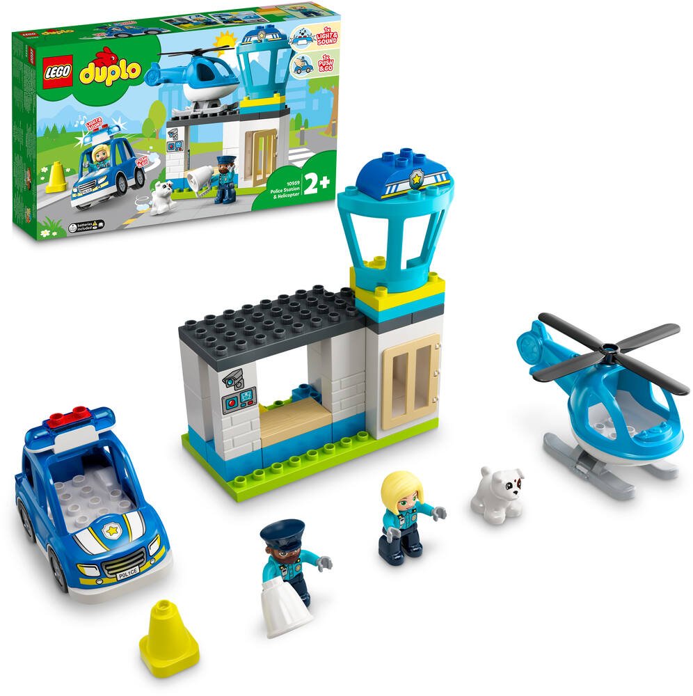 Lego®duplo®ma ville 10959 - le commissariat et l'helicoptere de la police, jeux de constructions & maquettes