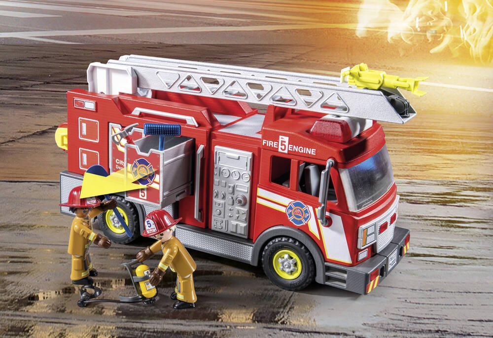 Camion de pompiers avec grande echelle - 71233