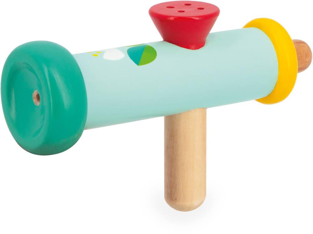 Jeffergarden Trompette Jouet Enfant – 4 Touches Colorées, Sons Différents, Couleur Dorée, Coordination Et Apprentissage