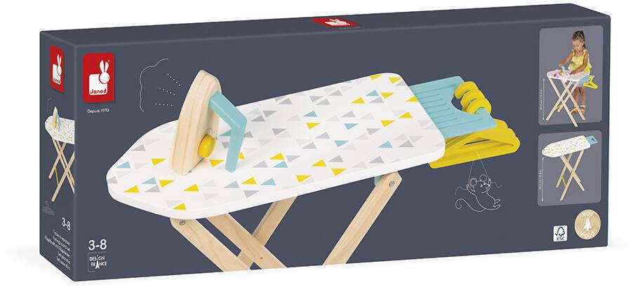 Table à Repasser Enfant Avec Tablette Coulissante Et 1 Fer à