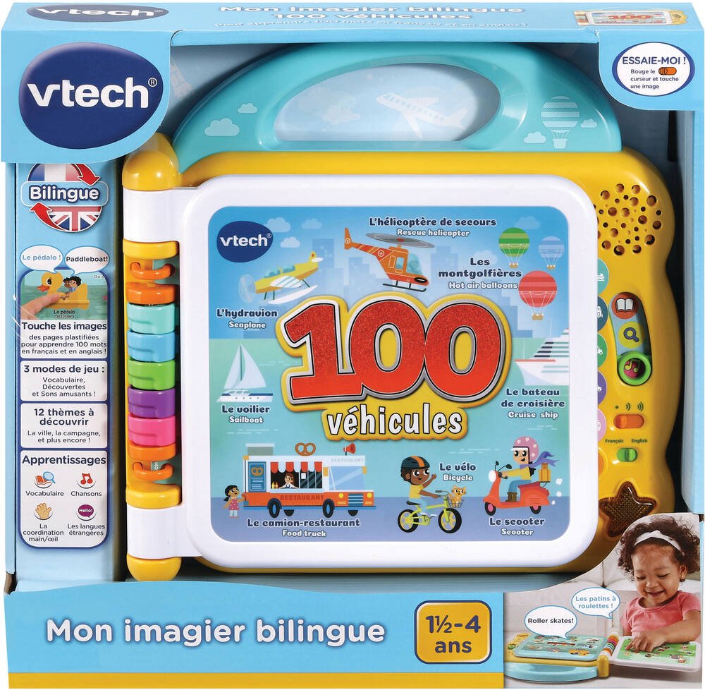 Mon imagier bilingue - 100 vÉhicules, jeux educatifs