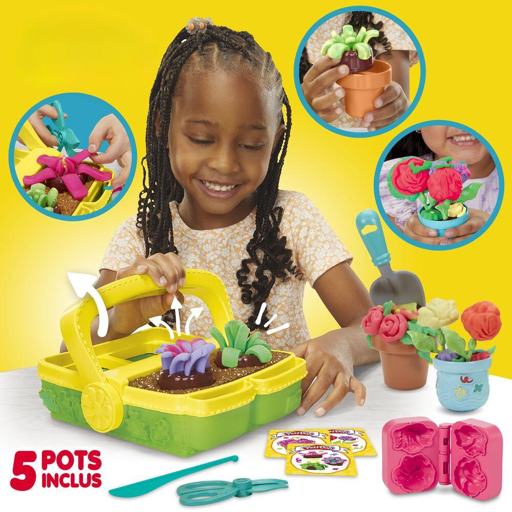 Play-Doh Mon Petit Jardin, Coffret De Pâte A Modeler Pour Faire Pousser Des Fleurs Et Fruits Avec Accessoires Des 3 Ans