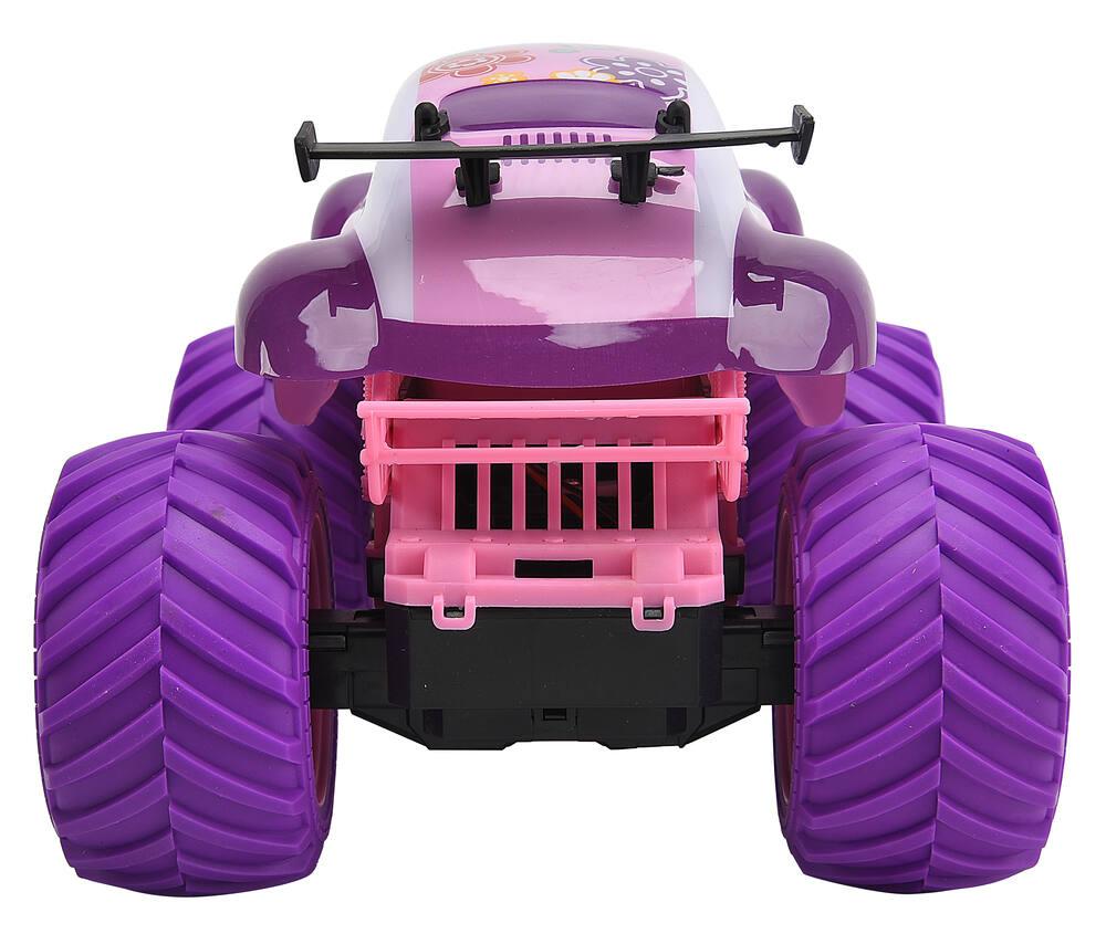 Voiture Télécommandée Tout-terrain Pour Filles - Jeep Rose Avec Phares LED - Jouet RC 6-12 Ans - Échelle 1:18