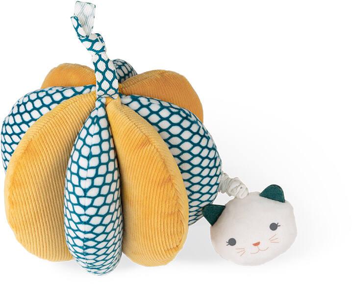 Kaloo ma balle de prehension multicolore 13 cm peluche jouéclub