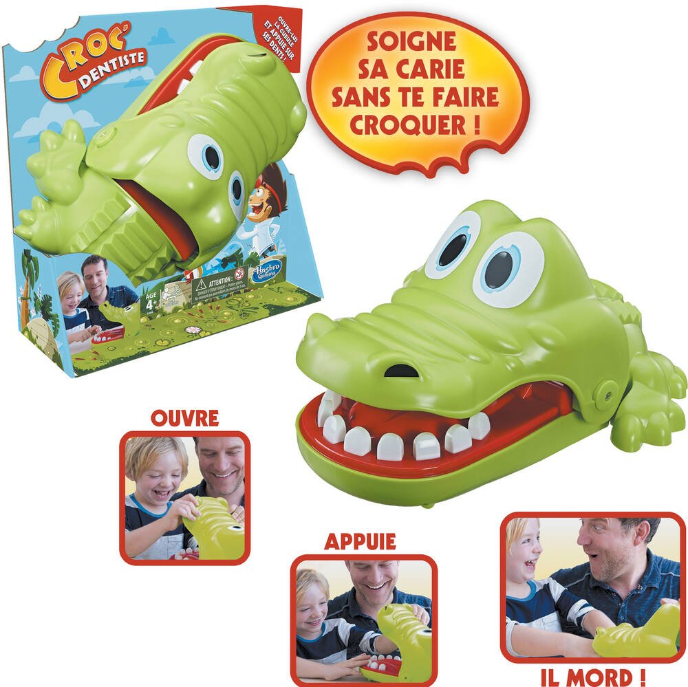 Jouet de Dentiste en Forme de Dents de Crocodile pour Enfant, Jeux