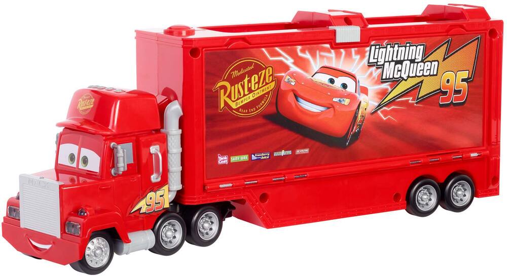 VEHICULES Cars Disney Pixar - Camion Transporteur Mack Cars + 5 mini-véhicules  - Petite voiture - Dès 4 ans