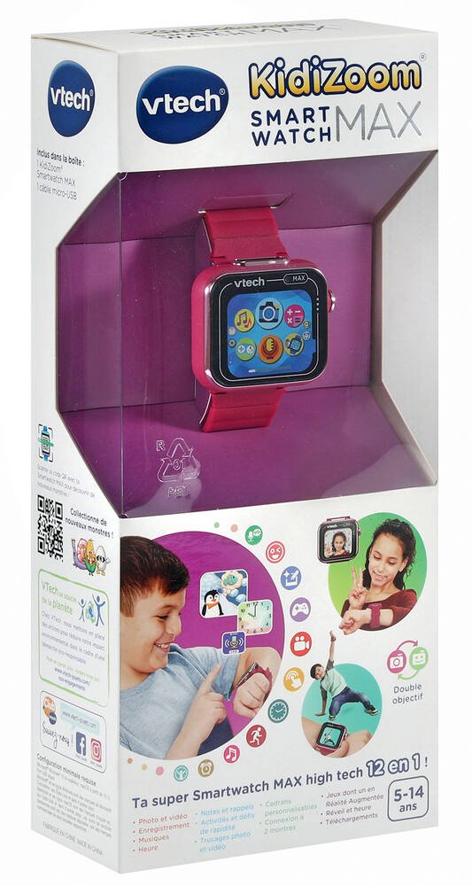 Vtech - Kidizoom Smartwatch Connect DX2 – Framboise – montre
