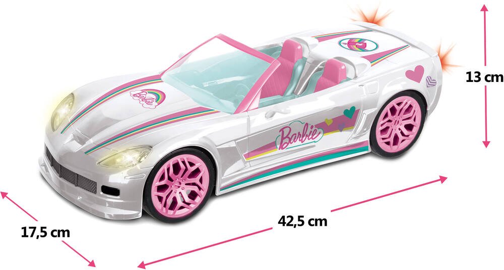Mondo Motors - Voiture radiocommandée Barbie Mini Car - Échelle 1