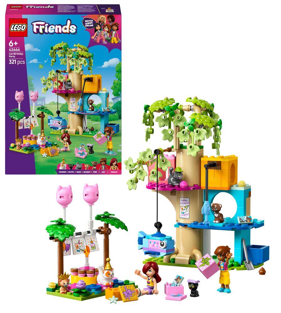 Lego® friends 42666 la fete d'anniversaire et l'arbre a chats