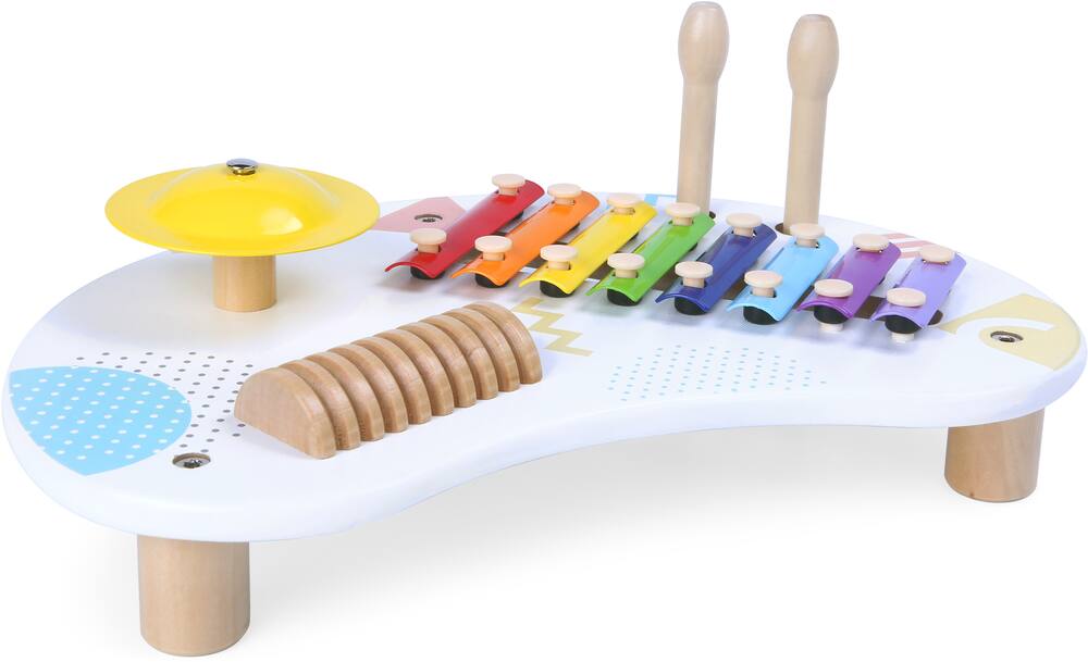 Ma jolie table de musique en bois, jouets en bois