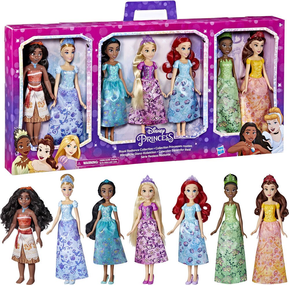 Coffret 12 poupées Princesses Disney –