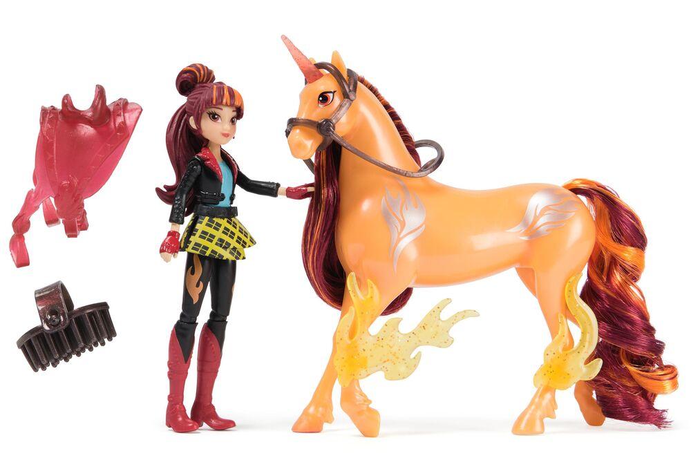 Spin Master 6072677 - Unicorn Academy - Licorne Cinder + Poupée Valentina - La Poste Pro