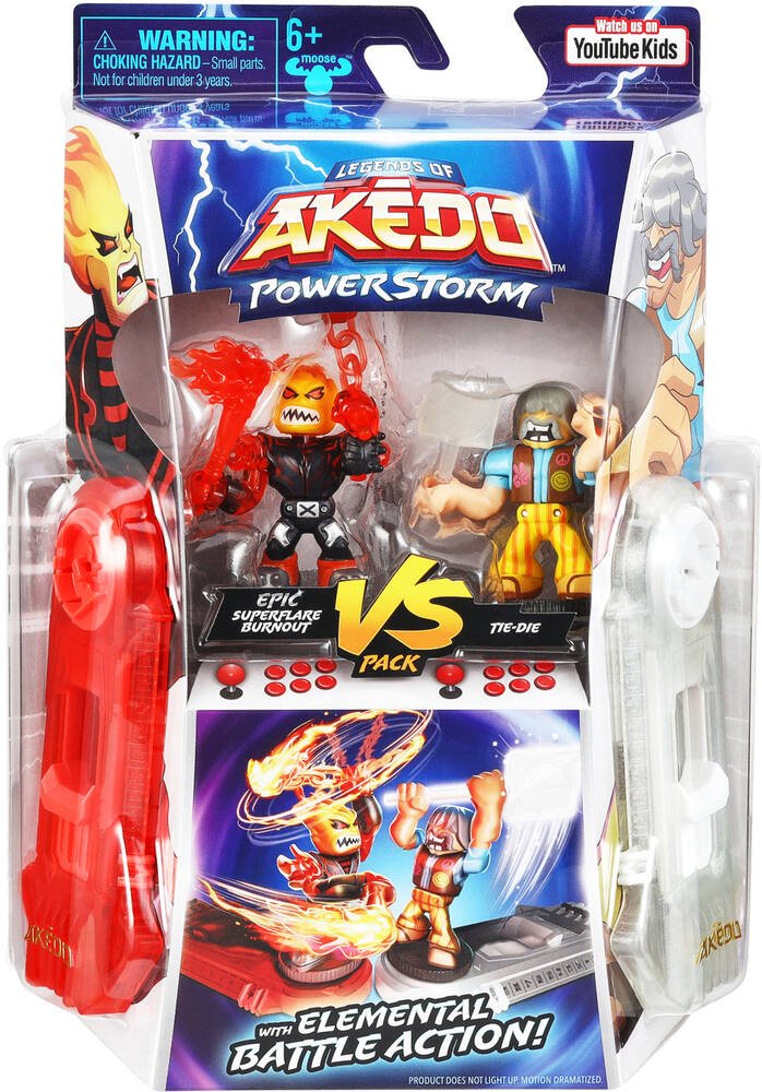 Akedo - pack duo powerstorm, figurines