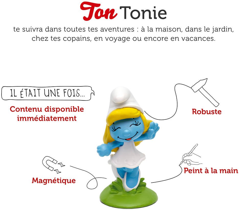 tonies Figurine Tonie - Les Schtroumpfs - La Grande Schtroumpfette