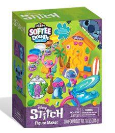 Lexibook Kit De Fabrication De Figurines Stitch En Pâte à Modeler - 5 Pots, 3 Moules, Extrudeuse Surf - Dès 3 Ans - CRDOUGH50D