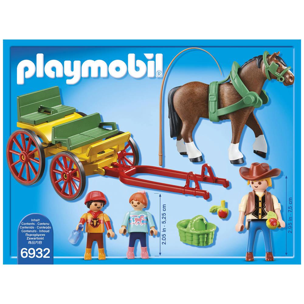 Caleche avec attelage playmobil