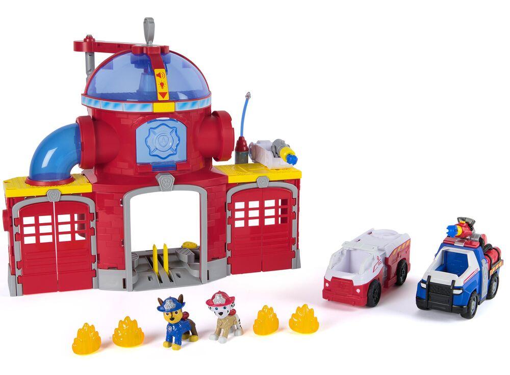 Coffret Pat' Patrouille Fire Rescue – 7 Figurines Pompiers Articulées (Chase, Marcus, Ryder, Etc.) – Cadeau Enfant 3 Ans Et Plus