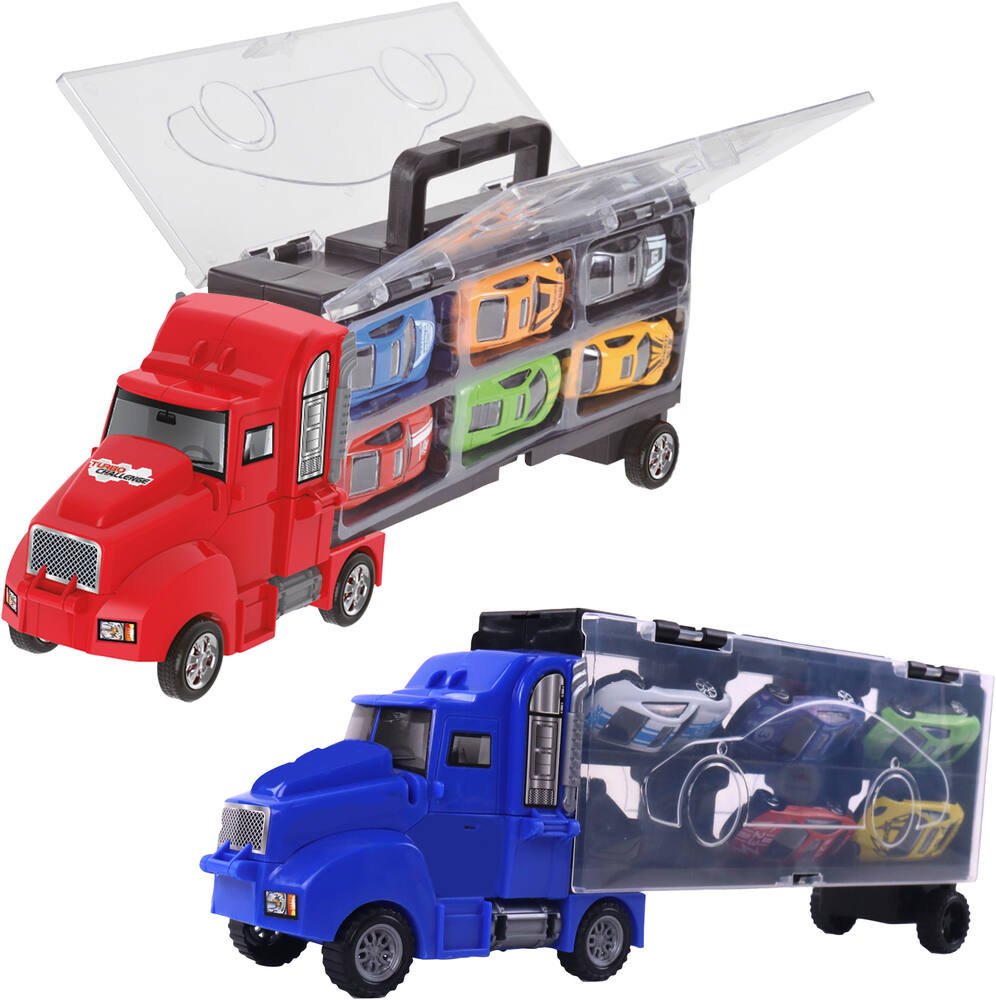 Camion transportable avec 6 voitures et accessoires Motor & Co