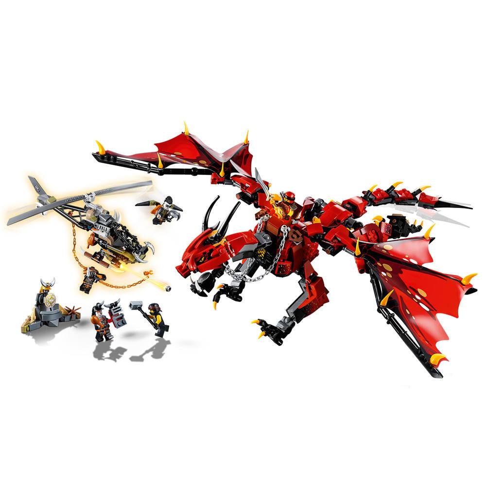 Lego ninjago dragon rouge