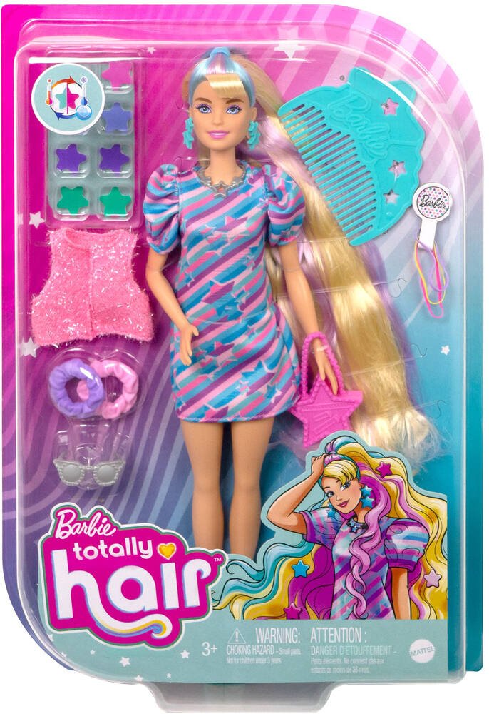 Barbie - poupee - ultra-chevelure cheveux blonds 21.6 cm, poupees