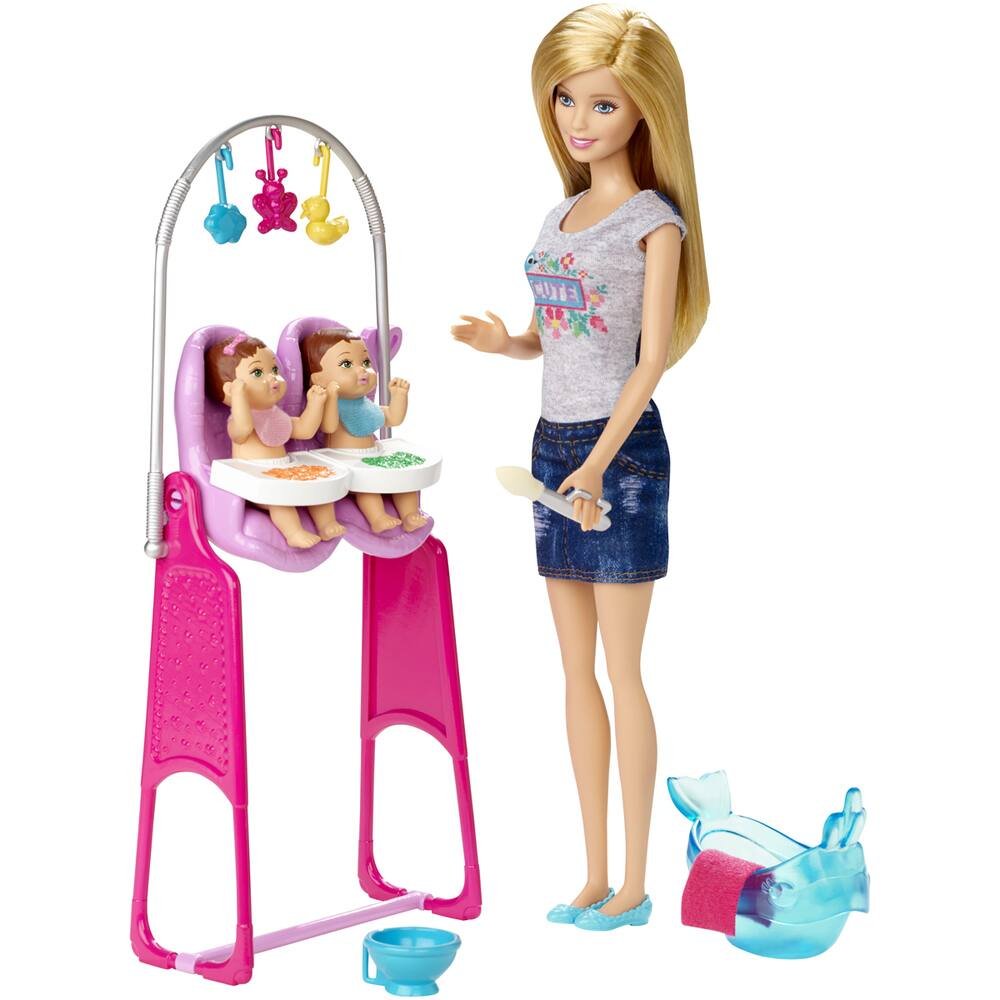 Barbie baby sitter, poupees