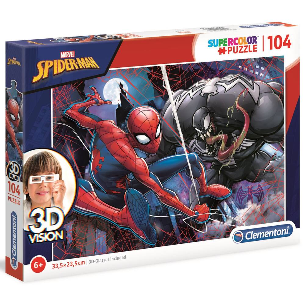 Puzzle 3d 104 piÈces - spiderman, puzzle