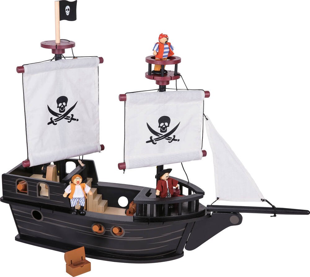 Navire pirate, jouets en bois