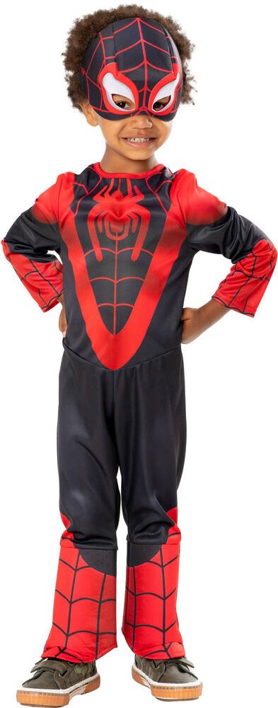 Spidey - spin miles morales deguisement taille 2-3 ans