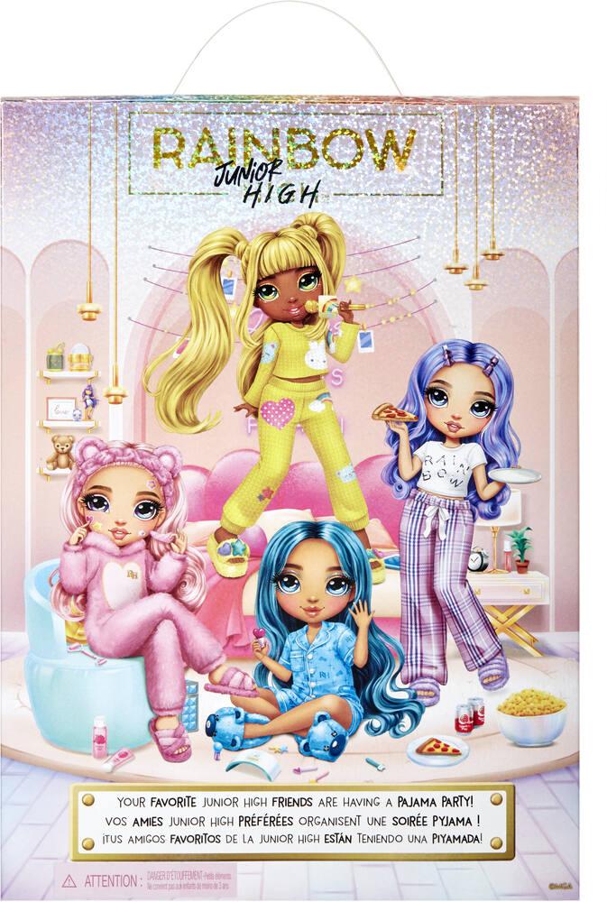 Rainbow High Junior High PJ Party - Bella (Rose) - Poupée de 22 cm avec Onesie, Chaussons et Accessoires de Jeu - Jouet pour Enfants - Idéal pour Les 4-12 Ans Rainbow High Junior High PJ Party - Bella (Rose) - Poupée de 22 cm avec Onesie, Chaussons et Accessoires de Jeu - Jouet pour Enfants - Idéal pour Les 4-12 Ans