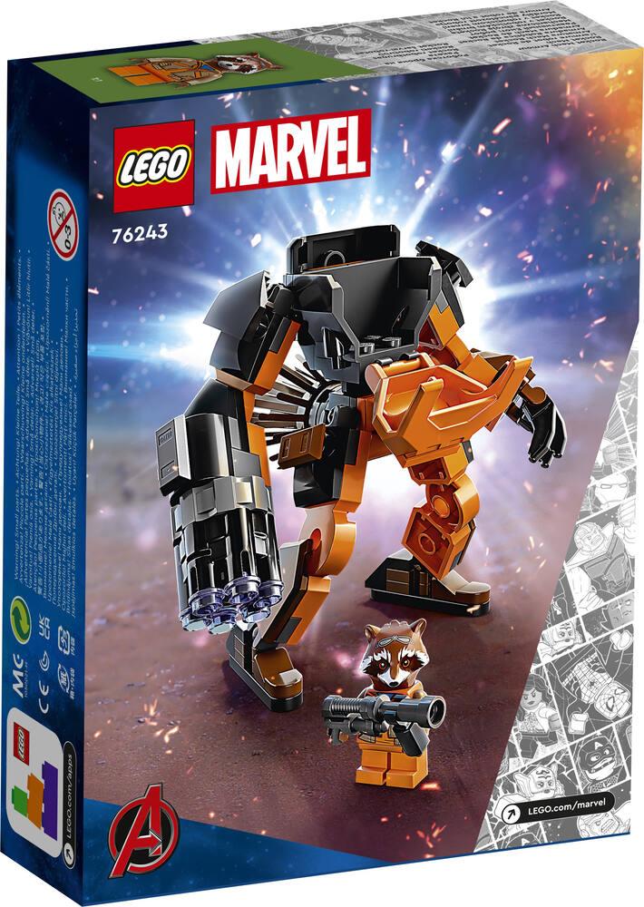 Lego marvel super heroes 76243 l armure robot de rocket jeux