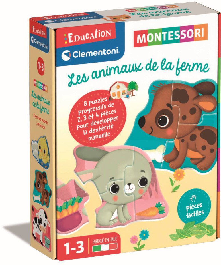 Clementoni - Jeu Educatif Mon Puzzle De La Ferme - 6 Planches 30 Tuiles -  Des 2 Ans - Fabriqué En Italie à Prix Carrefour