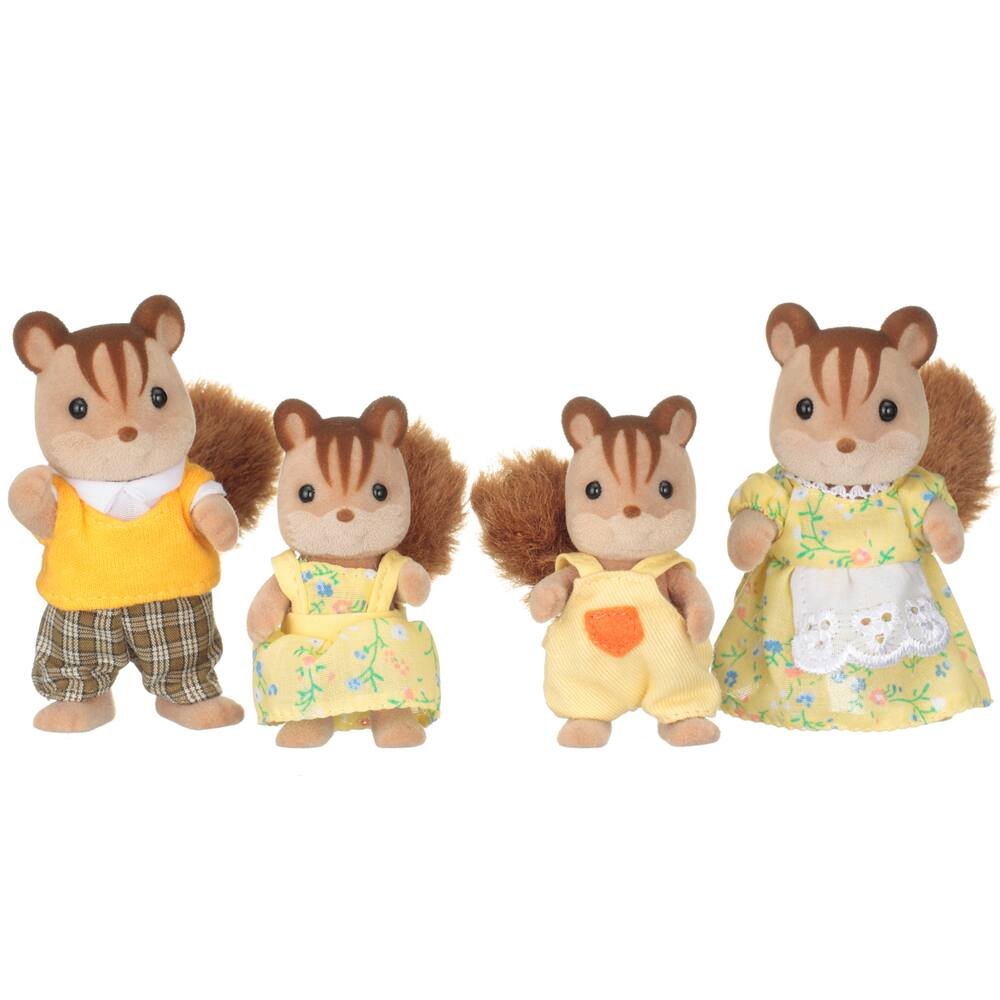 Famille ecureuil roux - sylvanian familles, figurines