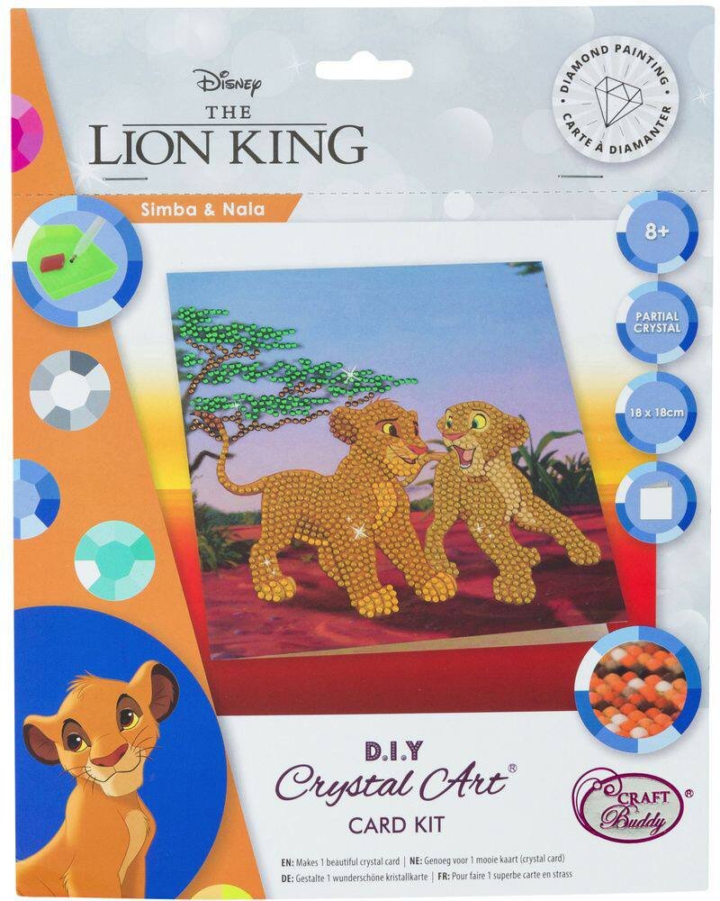 Carnet à diamanter DISNEY Le Roi Lion - Crystal Art ref CANJDNY600