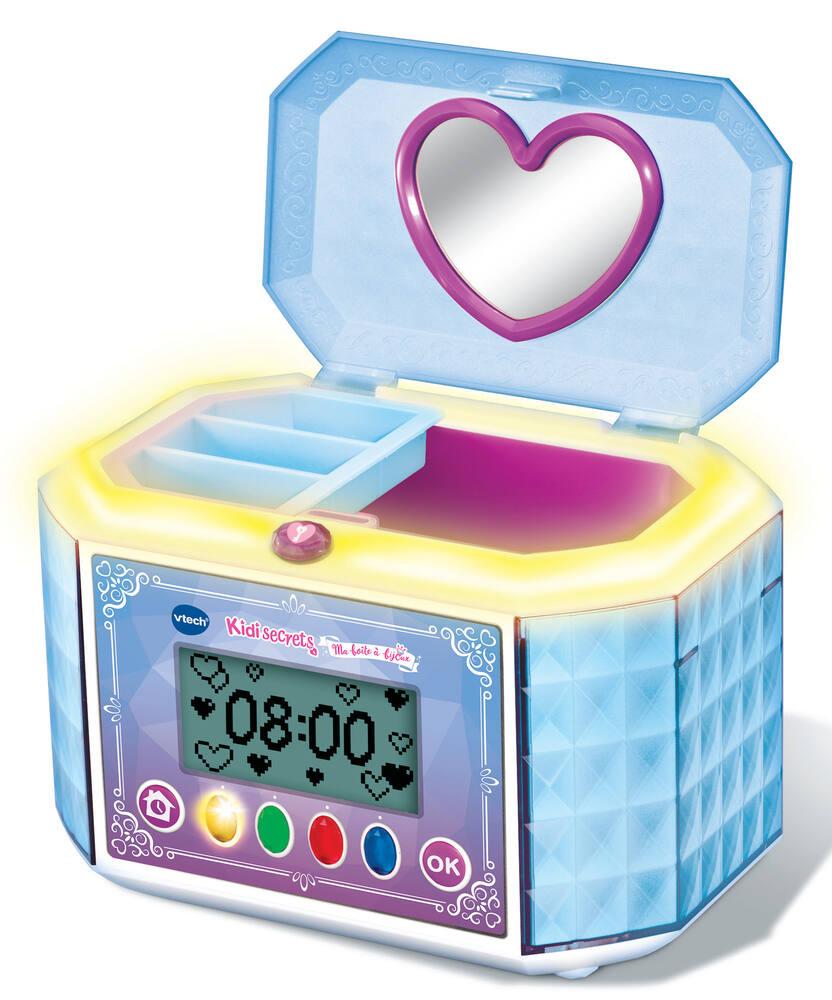 VTech - KidiSecrets, Ma Boîte à Bijoux Bleue, Coffre-Fort Secret 8 en 1 avec Code, Enceinte, 9 Jeux, Jouet Électronique Sons et Lumières, Cadeau Enfant de 4 Ans à 10 Ans VTech - KidiSecrets, Ma Boîte à Bijoux Bleue, Coffre-Fort Secret 8 en 1 avec Code, Enceinte, 9 Jeux, Jouet Électronique Sons et Lumières, Cadeau Enfant de 4 Ans à 10 Ans